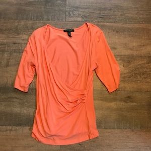 Ralph Lauren Womens coral/peach top size medium